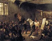 VERNET, Claude-Joseph The Artist's Studio oil painting reproduction